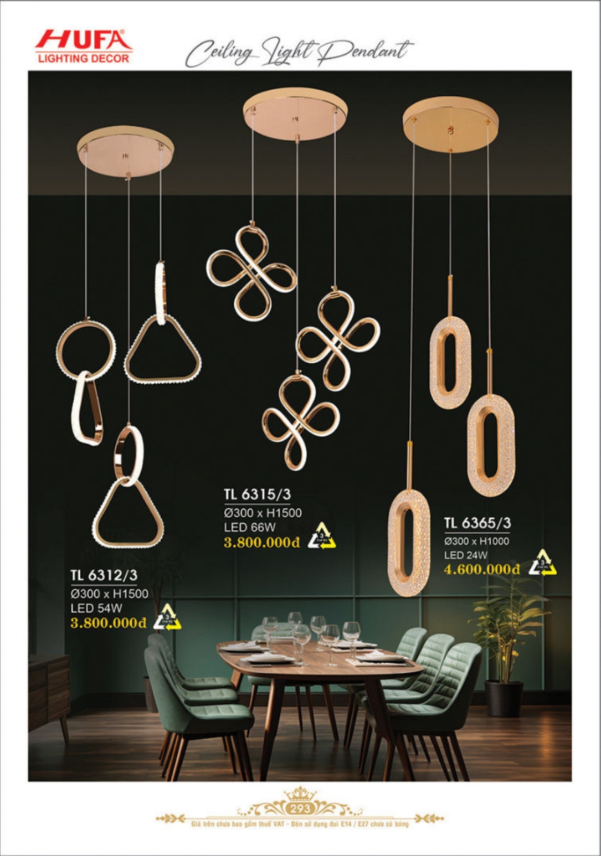 Bảng giá đèn trang trí HUFA